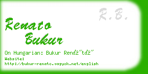 renato bukur business card